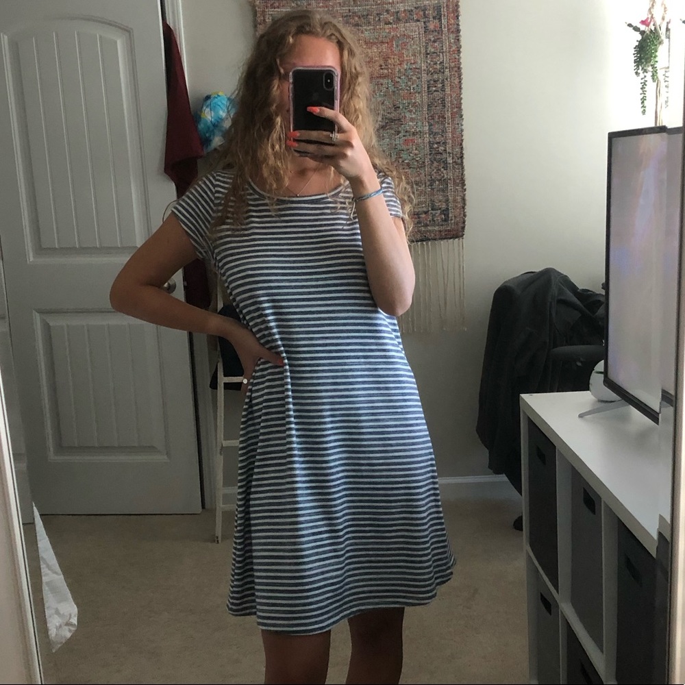 Striped T-shirt dress
